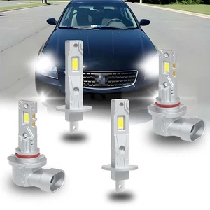 Fit For Nissan Altima 2006-2005 H1+9005 LED Headlight Kit Light Hi/Low Bulbs x4 - Picture 1 of 13