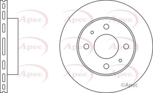 2 X NEW APEC RED FRONT AXLE BRAKE DISCS SET BRAKING DISCS PAIR OE QUALITY DSK226 - Picture 1 of 4