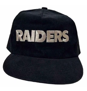 Gorra de colección de los Raiders negra Snapback pana Starline NFL gorra de colección - Imagen 1 de 4
