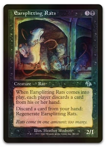 Earsplitting Rats #65 (Foil) (LP) Judgment JUD Magic MTG - Picture 1 of 2