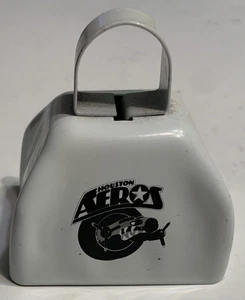 HOUSTON AEROS, SOUVENIR COWBELL mit AEROS LOGO, WEISS, GEBRAUCHT, IN FUNKTIONSTÜCHTIGEM ZUSTAND - Bild 1 von 8