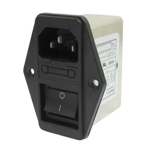 Solder Lug Terminals IEC 320 C14 Power Socket EMI Filter Switch & Fuse Holder 02 - Picture 1 of 8