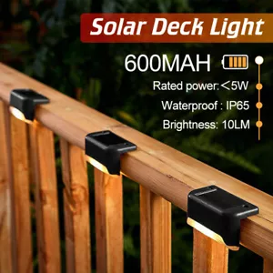 4-12x LED SOLARLEUCHTEN ZAUNLEUCHTE WANDLAMPEN GARTENLEUCHTE AUßEN TREPPEN LAMPE - Bild 1 von 27