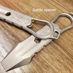 Neu Massive Titanlegierung Multi-Tools Hebeleisen Brecheisen Auspacken Messer Taschenwerkzeug - Bild 1 von 11