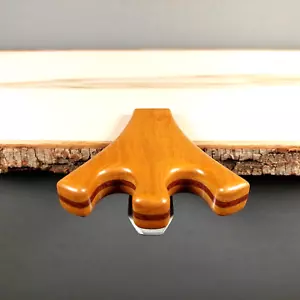 JJS Custom Pool Cue Holders - Ceylon Satinwood with Bubinga  #060 - Picture 1 of 6