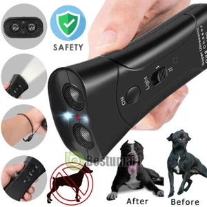 Ultrasonic Anti Dog Barking Device Sonic Pet Trainer LED Gentle Bark Control - Picture 1 of 22