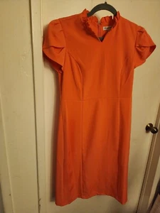 Nanette Lepore Sheath Dress,Knee Length, Ruffle Collar, NWT,4, Super Cute! - Picture 1 of 6