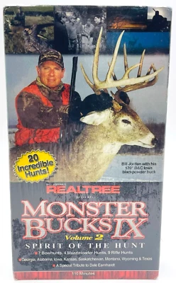 Jordan Realtree Monster Bucks IX NEW SEALED VHS Volume 2 Spirit of Hunt Vintage - Image 1 of 4