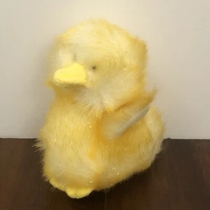 Vintage Plush Baby Chick W/ Shimmer Yellow So Soft And Fluffy Super Cute! Easter - Imagen 1 de 14