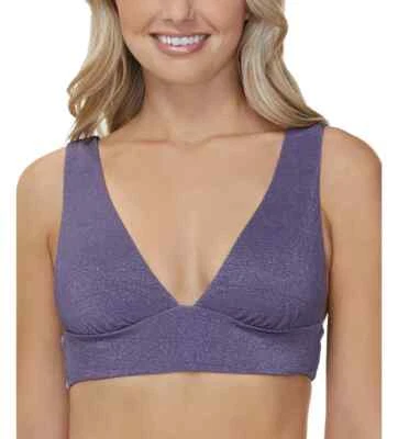 Top de bikini metálico texturizado Raisins Juniors' Island talla S Foto 1 de 3