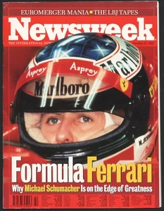 NEWSWEEK MAGAZINE MICHAEL SCHUMACHER FERRARI FORMULA Oct 27 1997 - Picture 1 of 3