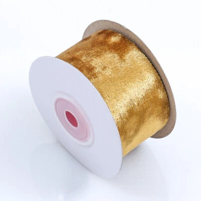9m DIY Velvet Ribbon Trim Shiny Single-sided Edge Webbing Craft Gift Decor - Image 1 of 4