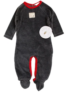 Mono body Burt's Bees bebé manga larga con patas talla 3-6M gris nuevo con etiquetas - Imagen 1 de 3