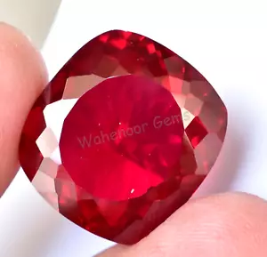 37.30 Ct Natural Blood Red Mozambique Ruby Cushion AGL CERTIFIED Gemstone - Picture 1 of 5