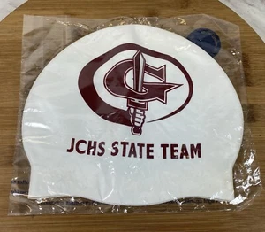 Swim Cap JCHS STATE TEAM ( Set Of 2) Black & White New - Picture 1 of 4