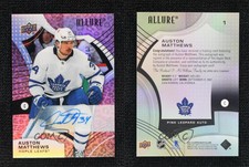 2021-22 Upper Deck Allure Pink Leopard Auto Auston Matthews #1 Auto
