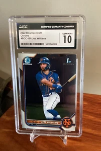 Jett Williams 1st Bowman Chrome 2022 Bowman Draft CGC 10 New York Mets - Bild 1 von 1