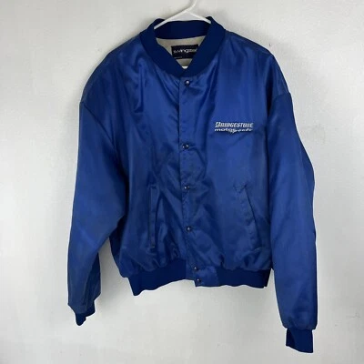 De colección Swingster Para Hombres Bridgestone Motorsports Talla XL Azul Satinado EE. UU. Foto 1 de 4