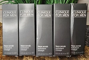 5x Clinique for Men Face Scrub Exfoliant Visage 15ml Each 2.5 Fl Oz Total NIB - Picture 1 of 4