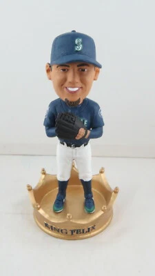 Seattle Mariners Bobblehead - Felix Hernandez in King's Crown - SGA 5-6-2017 - Image 1 of 4