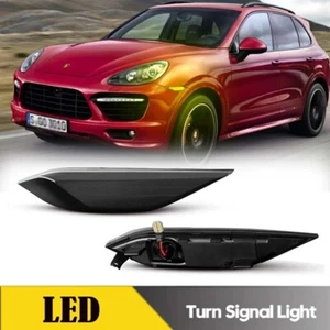 For Porsche Cayenne 958 92A 2011-2014 LED Side Marker Light Turn signal Lamp 2pc - Picture 1 of 9