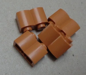 LEGO Pieces & Parts 30136 4651231 Log Modified Palisade Bricks Medium Nougat x4 - Picture 1 of 1