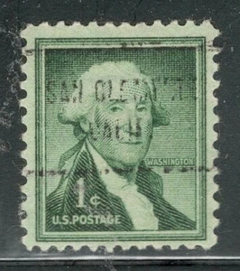 Sc # 1031 ~ 1 cent Liberty Issue, Washington, Precancel, SAN CLEMENTE CALIF. - Picture 1 of 1