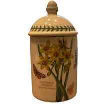 Portmeirion Botanical Garden Canister Small 8" Tall Lid Minimus Storage Jar