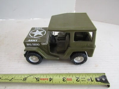 ВИНТАЖНЫЙ BUDDY L ИГРУШКА ПЛАСТИКОВЫЙ И МЕТАЛЛИЧЕСКИЙ ГРУЗОВИК АВТОМОБИЛЬ АРМИЯ ВОЕННЫЙ ДЖИП HQ 5100 - Изображение 1 из 4