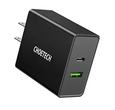 Dual Fast Charger, 36W Max, 18W Quick Charge USB-A & 18W Quick Charge USB-C - Image 1 of 4