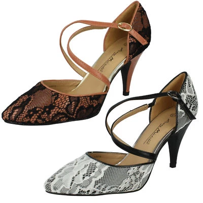 Damen Spitze Pumps Kreuzriemen L2273 Ausverkauf Preis Von Anne Michelle