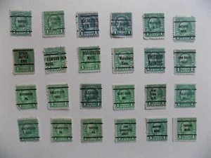 U S Coll'n of (24) used Diffn't cities PRECAN. DEFIN-4-25-F-1 C FRANKLIN - Picture 1 of 2