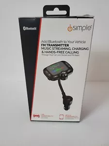iSimple Bluetooth 5.0 FM Transmitter mit erweiterbarem Arm. Musik-Streaming, Anrufen - Bild 1 von 6