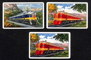Group of 3 Single Swap GM EMD Railroad Playing Cards incl 2 Jokers - Picture 1 of 2