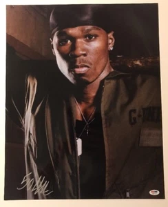 50 Cent auto signiert 16x20 Foto PSA/DNA #G95707 Cutis Jackson - Bild 1 von 3
