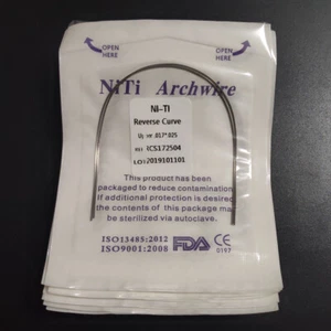 Dental Orthodontic Reverse Curve Arch Wires Super Elastic Niti Rectangular Wires - Picture 1 of 8