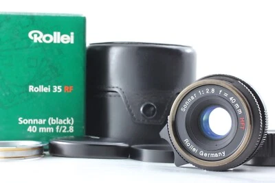 【ALMOST UNUSED in BOX】 Rollei Sonnar 40mm F2.8 HFT Lens w/ M Mount Adapter Japan - Image 1 of 4