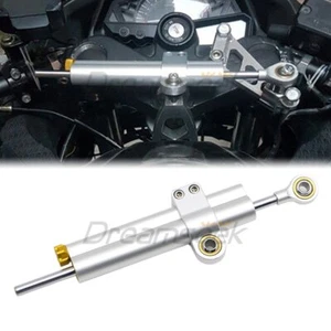 Motorcycle Steering Damper Linear Stabilizer Universal BMW Yamaha Safety Control - Picture 1 of 8