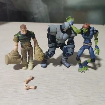 Lote de 3 figuras Marvel Universe Avenger Heroes Grey Soldier Toad Sandman  Foto 1 de 4