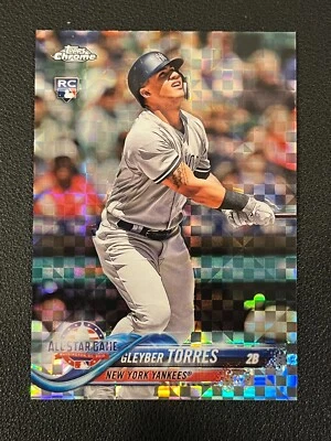 Gleyber Torres 2018 Topps Chrome Update Rookie X-Fractor /99 All-Star Game HMT80 - Image 1 of 2