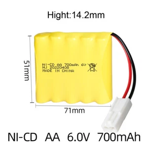1Pcs 6v 700mah NI-CD AA rechargeable Battery EL-2P plug for RC Electric toy cars - Picture 1 of 1