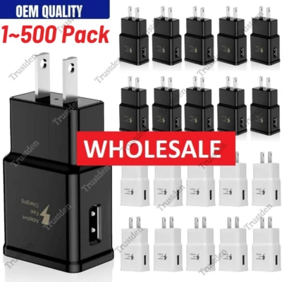 Lot Fast Charger Block Wall Power Adapter USB Charging Head For Android Samsung - Image 1 of 4