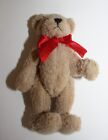 Boyds Bear 3.5" Beige Red Bow No Tag