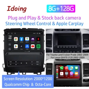 Apple Carplay Car Radio Stereo For Lexus GX470 Toyota Land Cruiser Prado 2002-09 - Picture 1 of 22