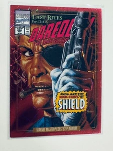 2024 Marvel Masterpieces ’92 Platinum PINK LASERS VARIANT #64-V Nick Fury /692 - Picture 1 of 2