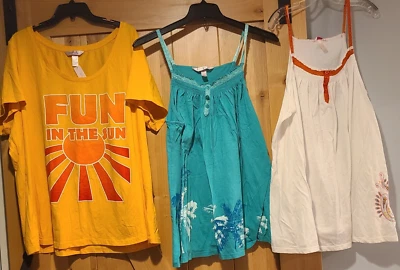 Lote de 3 camisetas sin mangas con ribete de encaje y 22/24 Cacique para mujer nuevas y usadas Foto 1 de 4