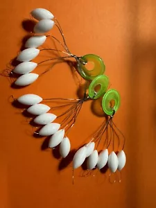 24 X BOBBER GALLEGGIANTE PERLINE GALLEGGIANTI MARE BIANCO, PERLINE RIUTILIZZABILI PESCA MARE - Foto 1 di 9