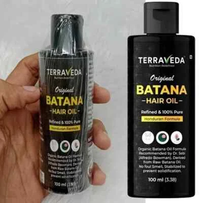 TERRAVEDA Organic Batana Oil - Hair Growth Oil, Botana Oil, Sourced from Honduras - 100ml