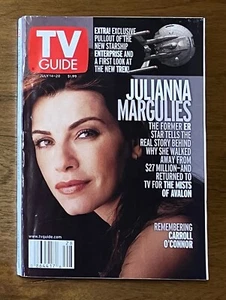 TV Guide July 14-20 2001 Julianna Margules ER Starship Enterprise - Picture 1 of 4