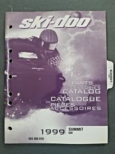 1999 Ski Doo Summit 600 Snowmobiles Original Dealer Parts Book Manual Catalog - Picture 1 of 3